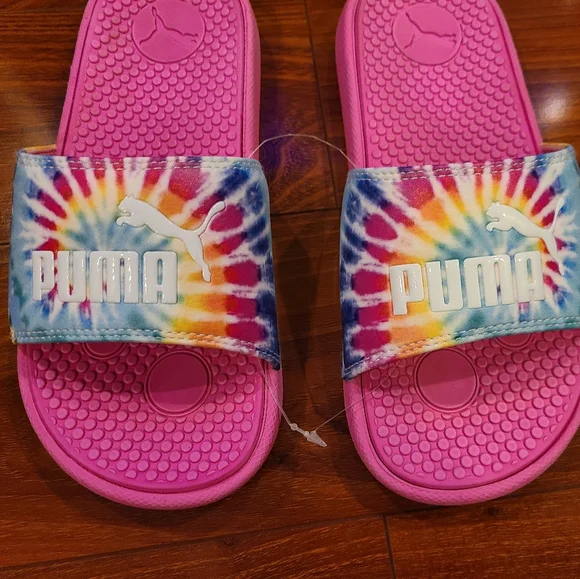 Puma Slip On Flip Flops Shoe Size Girls 3 - Picture 3 of 6